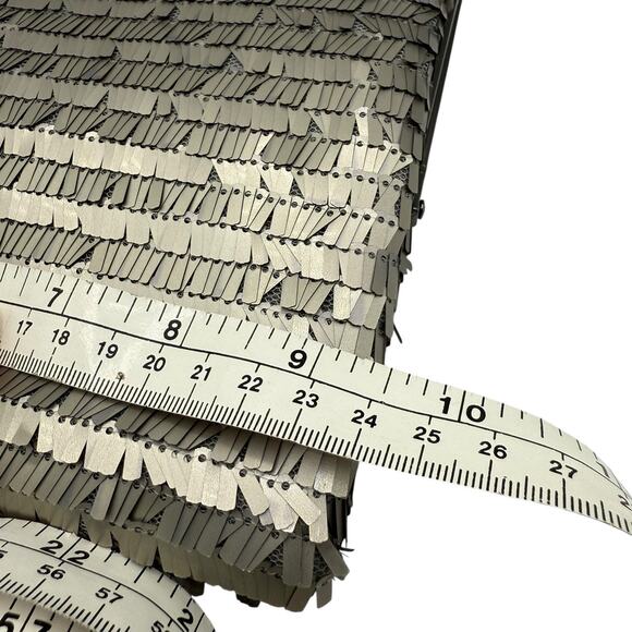 Rachel Roy Handbag Gray Silver Sequin Purse Clutch Bag Evening Cocktail - Picture 11 of 11